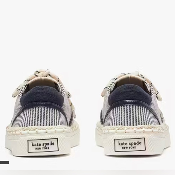 NIB-Kate Spade-Boat Party-Espadrille Sneakers-Canvas-Striped-Womens Size 9B-$118 - Picture 14 of 14